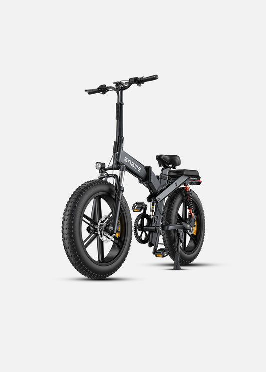 ENGWE X20 1000W 150KM Triple Suspension Foldable Electric Bike black